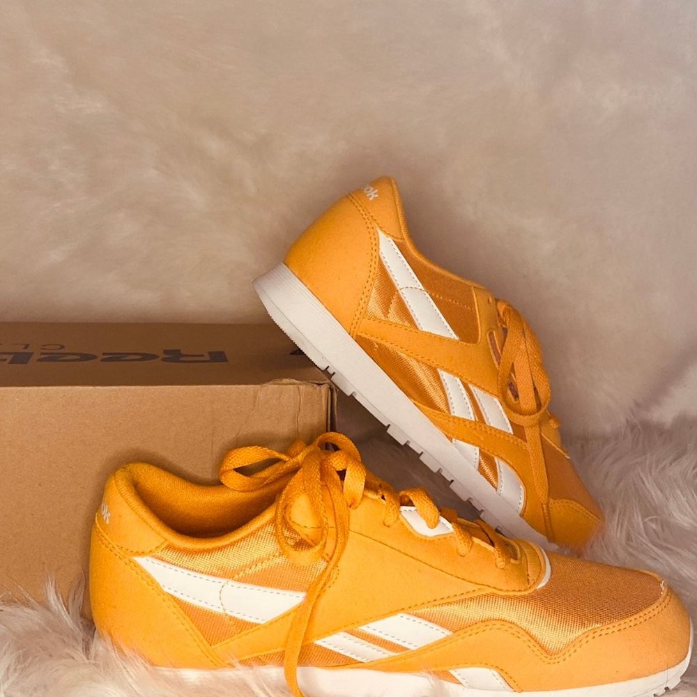 Yellow n White Reeboks